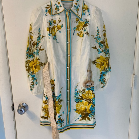 NWT Zimmermann Halcyon Shirtdress Size AU 0P/US 2P - Picture 2 of 12